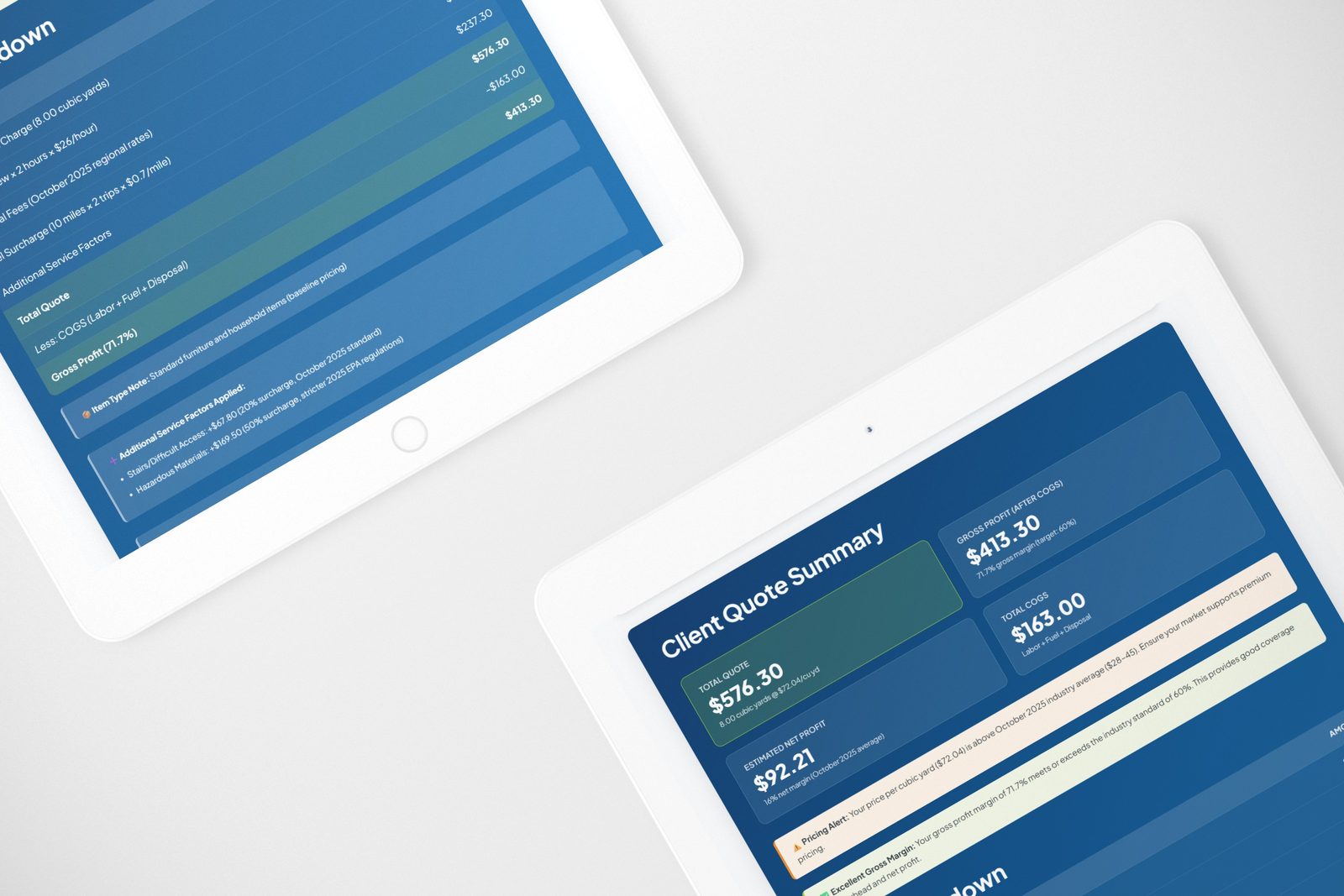 AIJRP directory on tablet